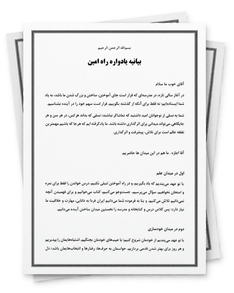 «متن بیانیه»